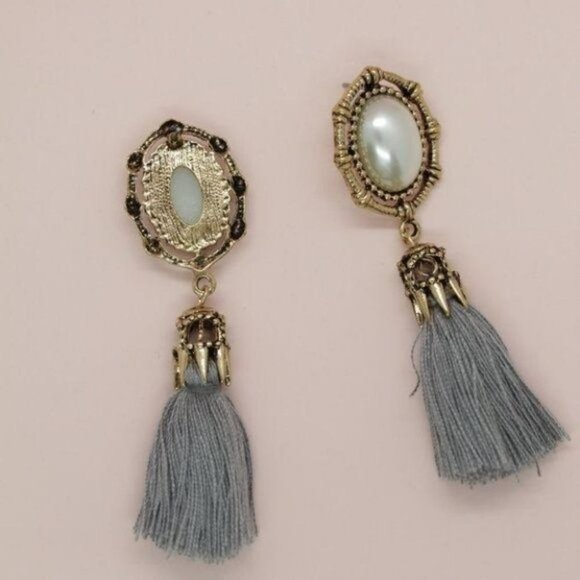 Gold-Tone earrings Imitation Pearl drop earrings - Picture 6 of 6